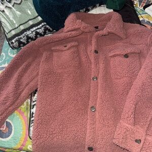 32 Degrees Dusty Rose Sherpa Jacket